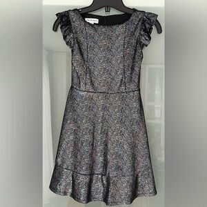 Zac Posen Glittering Velvet Black and multicoloured girls Dress
